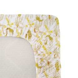 Drap housse jersey - DOMIVA - Honey Moon - 60 x 120 cm - Coton extensi