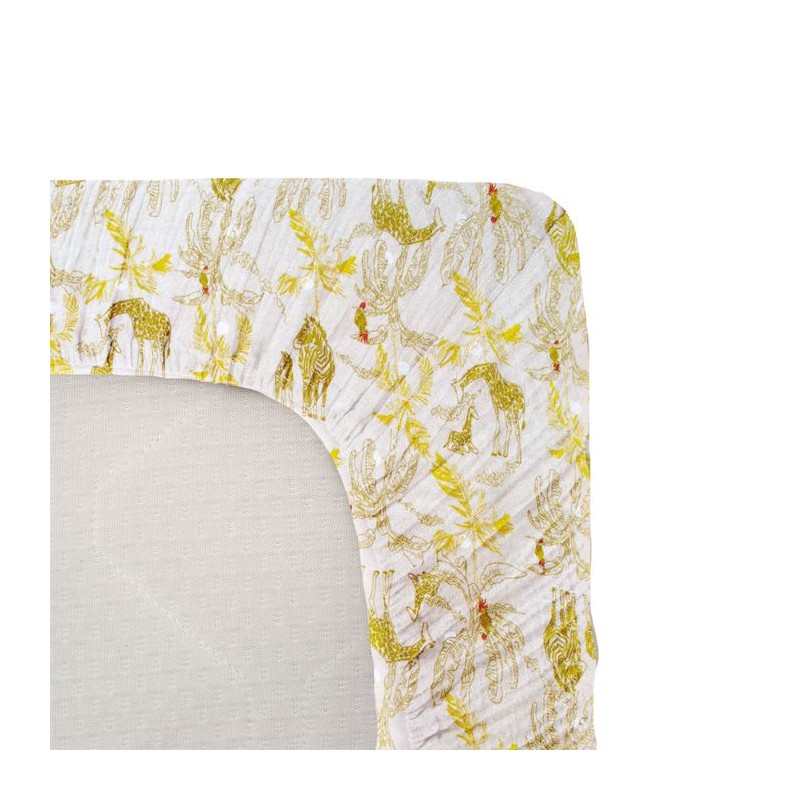 Drap housse jersey - DOMIVA - Honey Moon - 60 x 120 cm - Coton extensi Drap housse jersey - DOMIVA - Honey Moon - 60 x 120 cm - Coton extensi