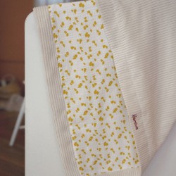 Couverture double face - DOMIVA - Savane - 75 x 100 cm - Gaze de coton