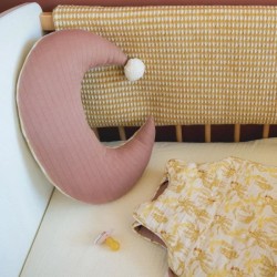 Coussin bébé demi lune Beige 30x40 cm