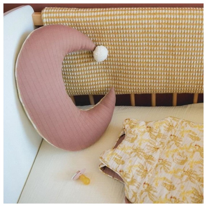 Coussin bébé demi lune Beige 30x40 cm