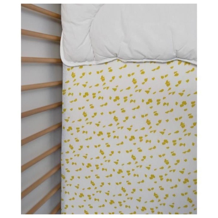 Drap housse jersey - DOMIVA - Savane - 70 x 140 cm - Coton extensible - oeKO-TEX Drap housse jersey - DOMIVA - Savane - 70 x 140 cm - Coton extensible - oeKO-TEX