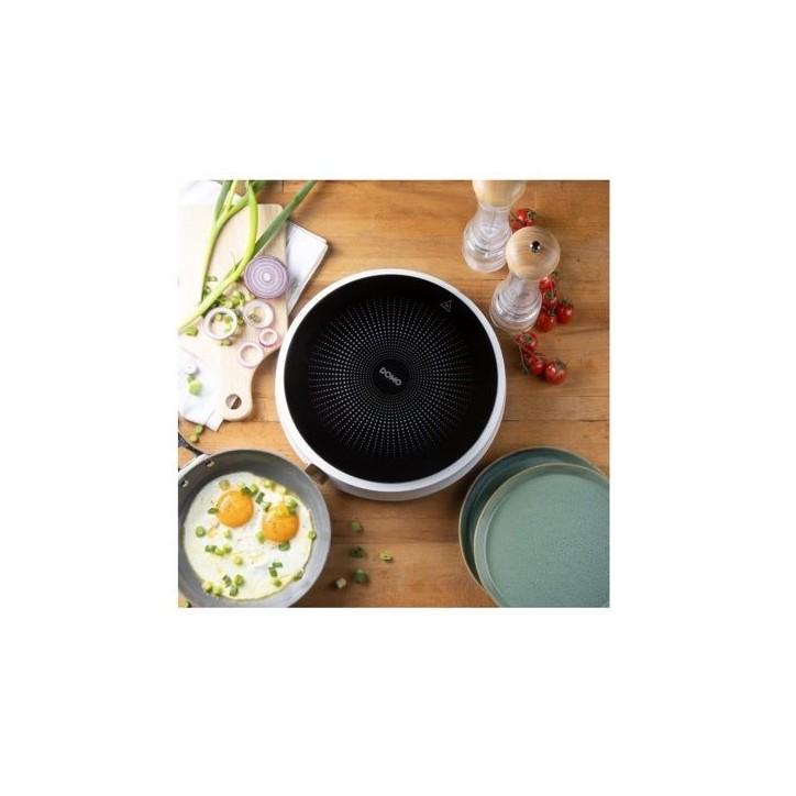 Plaque de cuisson a induction - DOMO - 1 foyer - 28,4 x 29 x 7,1 cm - Blanc Plaque de cuisson a induction - DOMO - 1 foyer - 28,4 x 29 x 7,1 cm - Blanc