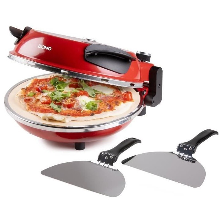 Four a pizza électrique - DOMO - DO9284PZ - 1200 W - Ø 32 cm - Rouge Four a pizza électrique - DOMO - DO9284PZ - 1200 W - Ø 32 cm - Rouge