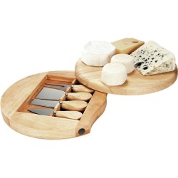 Plateau a fromage - LIVOO - MEN28 - En hévéa - Plateau pivotant - Av