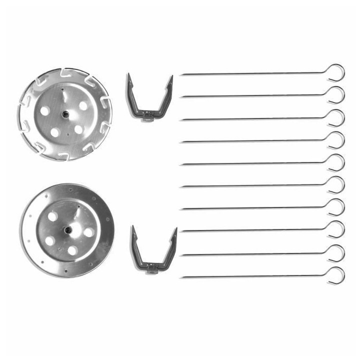 Grill vertical - LIVOO - DOM323 - 1500W - Jusqu'a 2,5 Kg - 1 broche centrale et 10 brochettes de 23 cm - Minuterie et rotation 3 Grill vertical - LIVOO - DOM323 - 1500W - Jusqu'a 2,5 Kg - 1 broche centrale et 10 brochettes de 23 cm - Minuterie et rotation 3