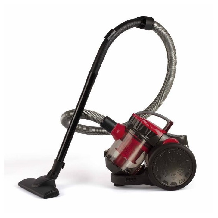 Aspirateur Multi-cyclonique sans sac - LIVOO DOH105R - 700 W - 2 L - 78 dB - Filtre lavable - Embout 2 en 1 - Rouge / Noir Aspirateur Multi-cyclonique sans sac - LIVOO DOH105R - 700 W - 2 L - 78 dB - Filtre lavable - Embout 2 en 1 - Rouge / Noir
