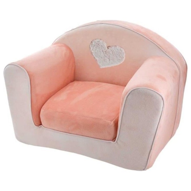 Fauteuil club convertible Lapinou - Rose - 42 x 55 cm Fauteuil club convertible Lapinou - Rose - 42 x 55 cm