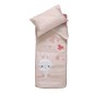 Parure de lit lapinou - Rose - 100 x 140 cm