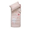 Parure de lit lapinou - Rose - 100 x 140 cm