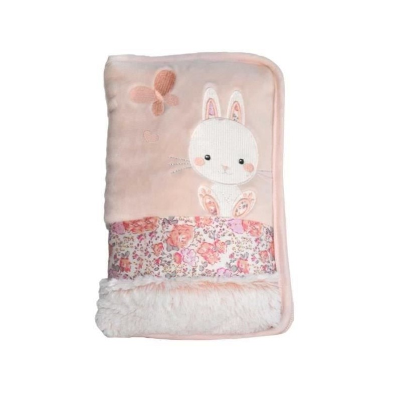 Protege carnet de santé Lapinou - Rose - 15 x 26 cm Protege carnet de santé Lapinou - Rose - 15 x 26 cm