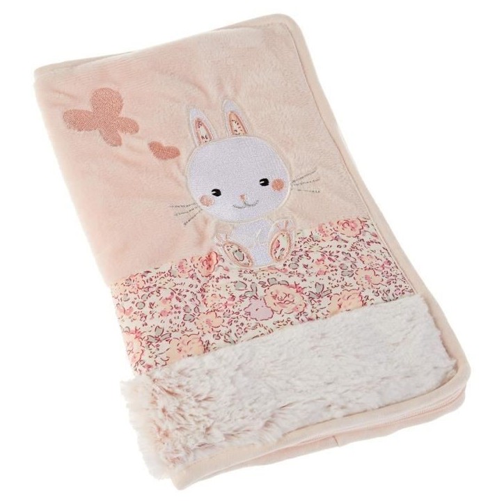 Protege carnet de santé Lapinou - Rose - 15 x 26 cm Protege carnet de santé Lapinou - Rose - 15 x 26 cm