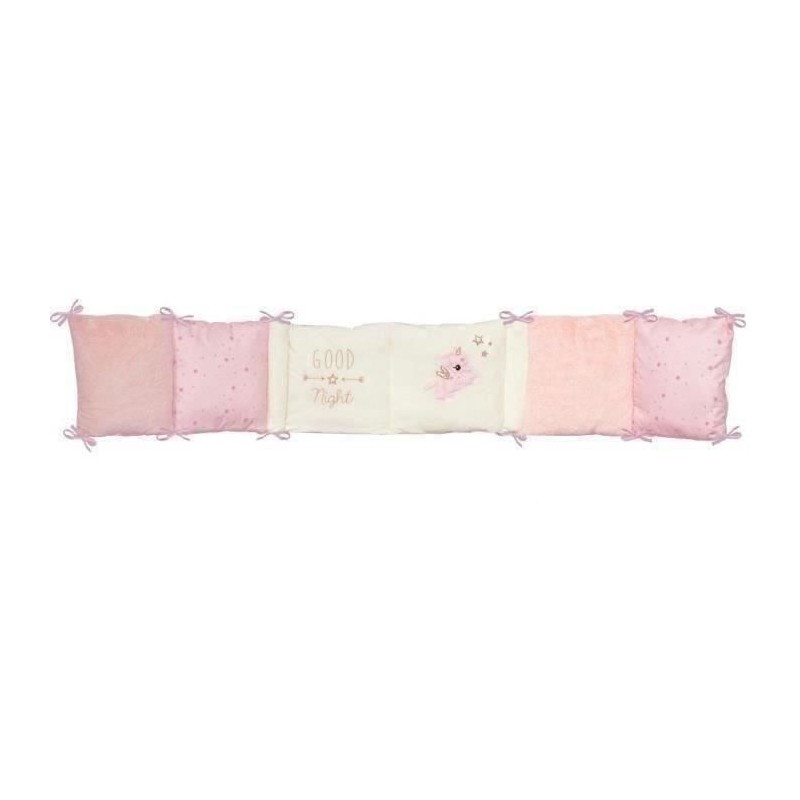 DOMIVA Tour de lit Jolly - Microfibre 100% Polyester - Adaptable - Bla DOMIVA Tour de lit Jolly - Microfibre 100% Polyester - Adaptable - Bla