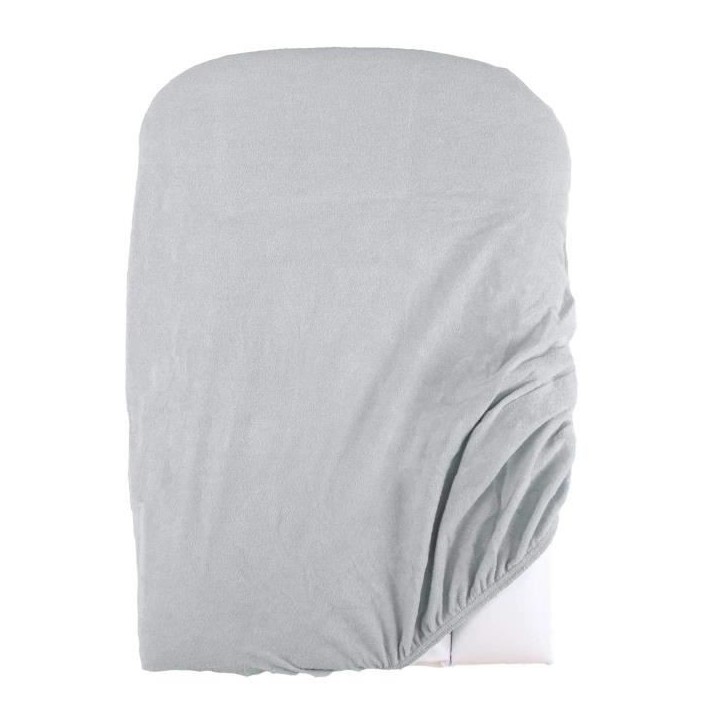 DOMIVA Lot 2 Housses matelas a langer - Polycoton - oeko-Tex - Peche/Perle - 50 x 75 cm