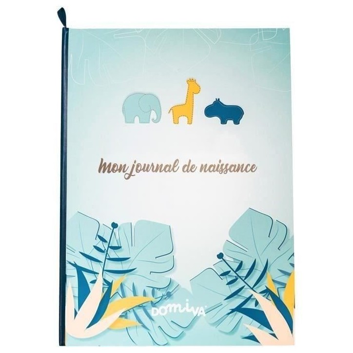 DOMIVA Livre naissance Zanimo - Bleu - 31,5 x 22 cm DOMIVA Livre naissance Zanimo - Bleu - 31,5 x 22 cm