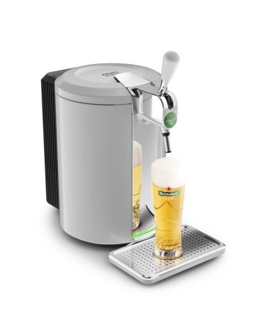KRUPS Beertender Compact Machine a biere pression, Compatible fûts de 5L, Température parfaite, Biere fraîche et mousseuse VB