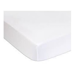 DOMIVA Lot 2 Draps housse Uni - Jersey - oeko-Tex - Blanc/Cailloux - 6