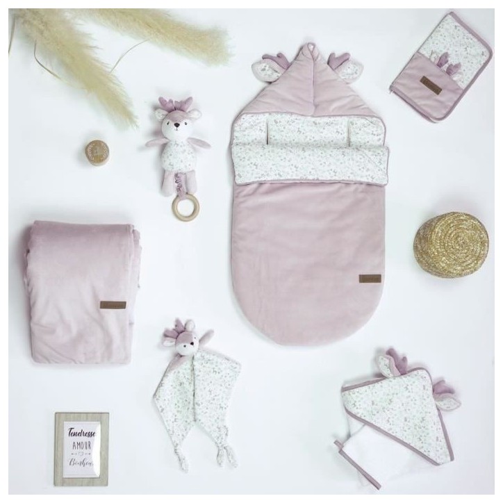 Matelas a langer + Housse avec 1 éponge imperméable - DOMIVA - LILAS Matelas a langer + Housse avec 1 éponge imperméable - DOMIVA - LILAS