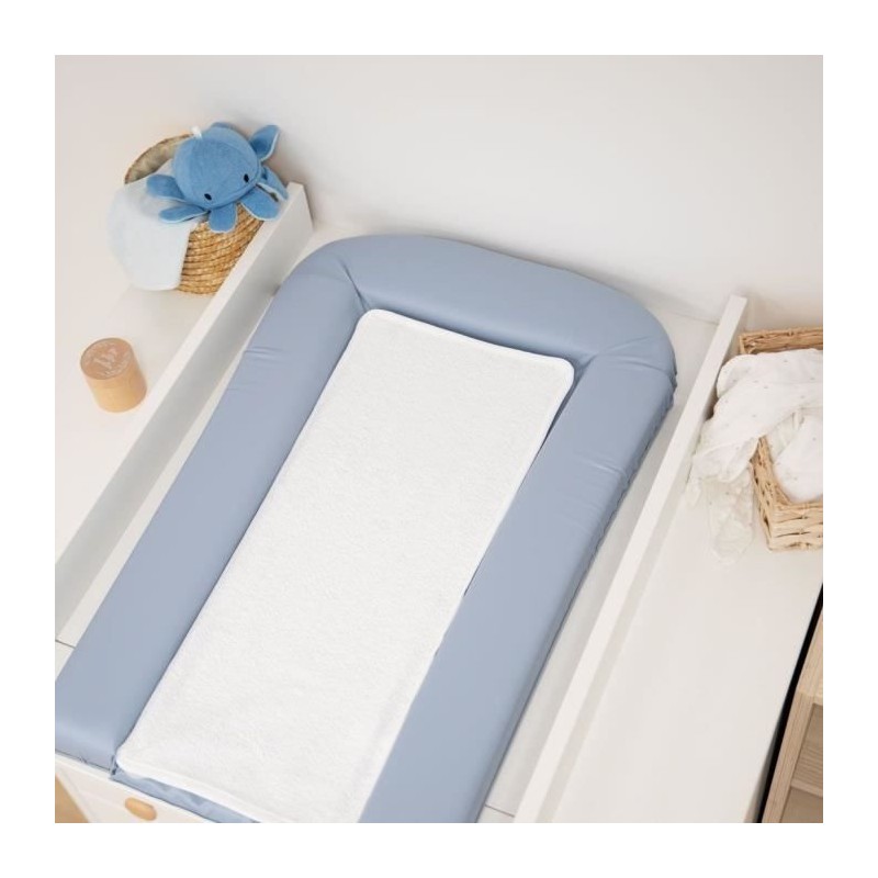 Matelas a langer avec 2 éponges amovibles - Bleuet - 42 x 70 cm Matelas a langer avec 2 éponges amovibles - Bleuet - 42 x 70 cm