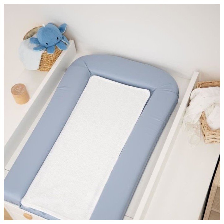 Matelas a  langer avec 2 éponges amovibles - Bleuet - 42 x 70 cm
