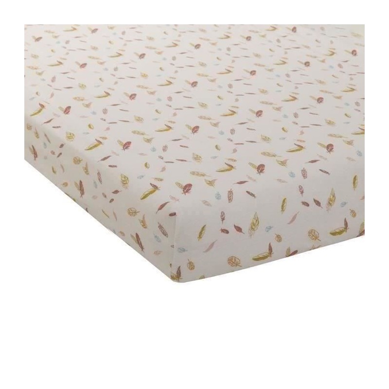 DRAP HOUSSE JERSEY IMPRIME 60x120 cm HAPPY