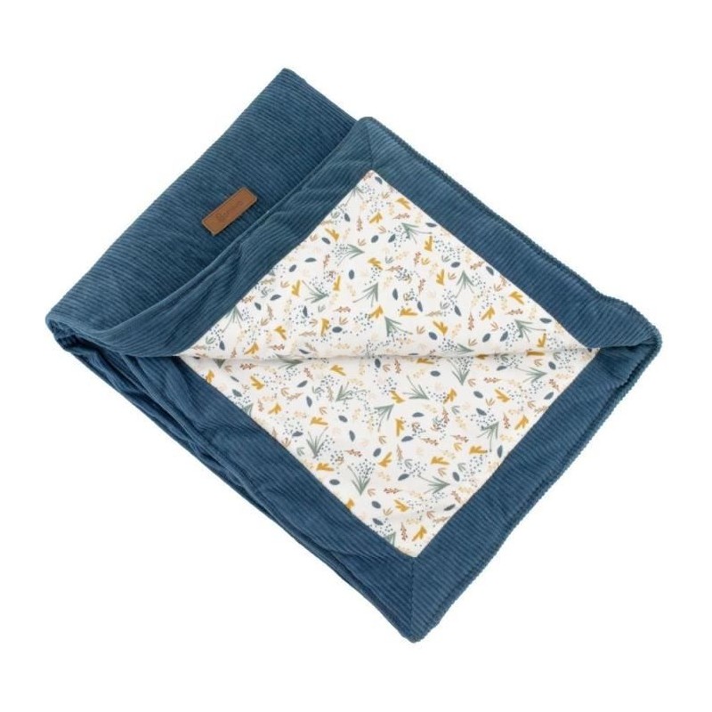 Couverture double face - DOMIVA - AU FIL DE L'EAU - 75 x 100 cm - Indi Couverture double face - DOMIVA - AU FIL DE L'EAU - 75 x 100 cm - Indi