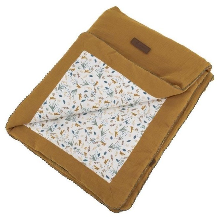 Couverture double face - DOMIVA - AU FIL DE L'EAU - 75 x 100 cm - Caramel Couverture double face - DOMIVA - AU FIL DE L'EAU - 75 x 100 cm - Caramel
