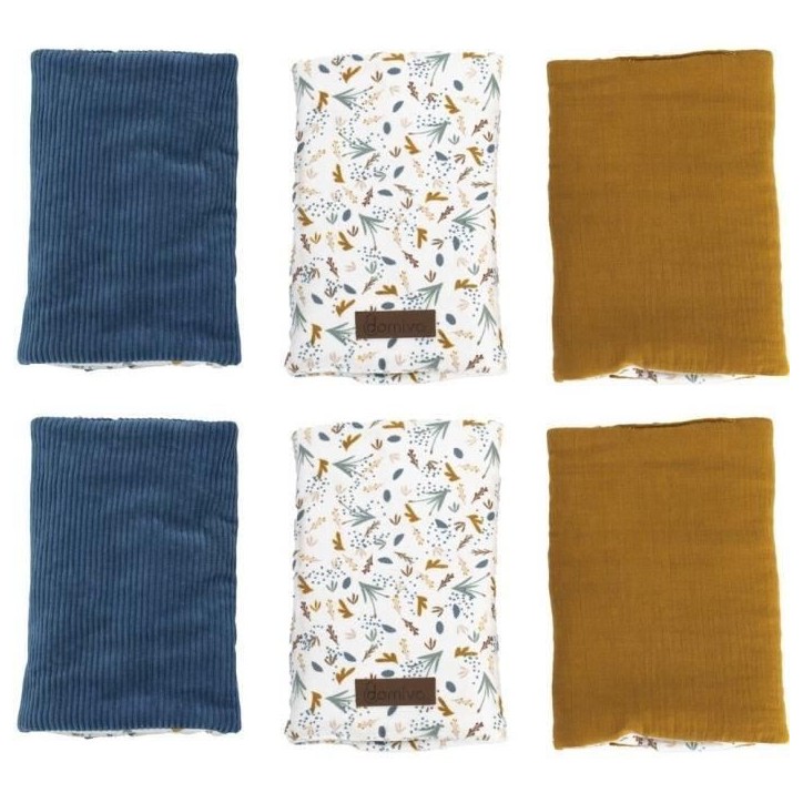 Tour de lit - DOMIVA - AU FIL DE L'EAU - Modulable - x6 - Ouvert 40 x 25 cm/fermé 17,5 x 25 cm Tour de lit - DOMIVA - AU FIL DE L'EAU - Modulable - x6 - Ouvert 40 x 25 cm/fermé 17,5 x 25 cm