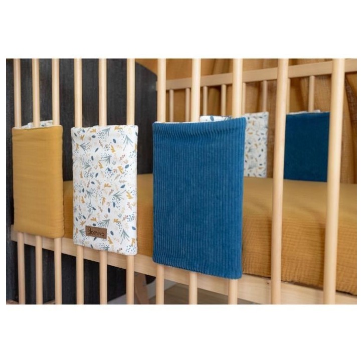 Tour de lit - DOMIVA - AU FIL DE L'EAU - Modulable - x6 - Ouvert 40 x 25 cm/fermé 17,5 x 25 cm Tour de lit - DOMIVA - AU FIL DE L'EAU - Modulable - x6 - Ouvert 40 x 25 cm/fermé 17,5 x 25 cm
