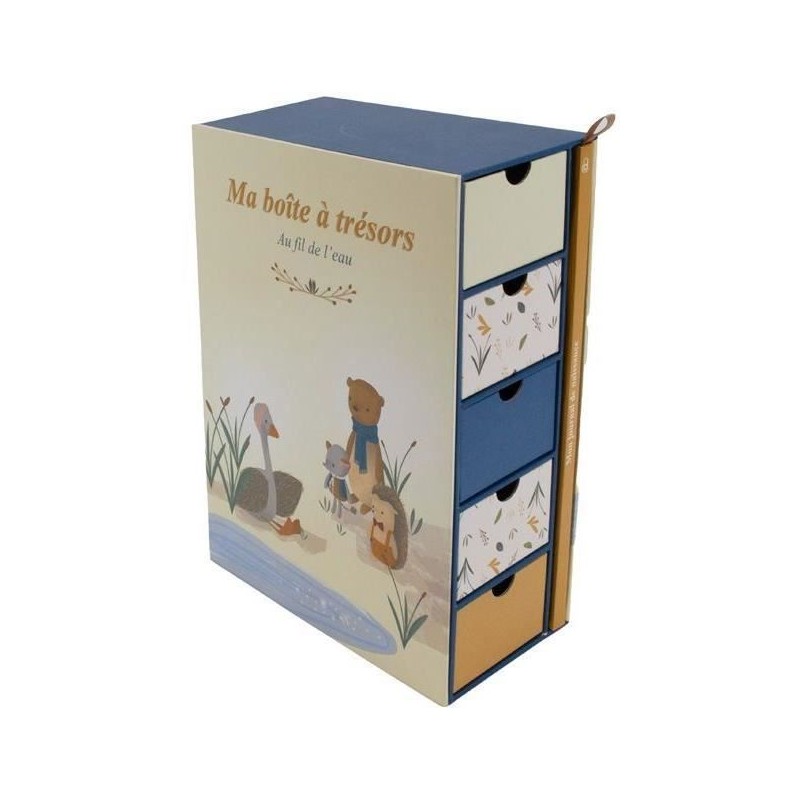 Coffret - DOMIVA - AU FIL DE L'EAU - Boîte a trésors + Journal de na Coffret - DOMIVA - AU FIL DE L'EAU - Boîte a trésors + Journal de na