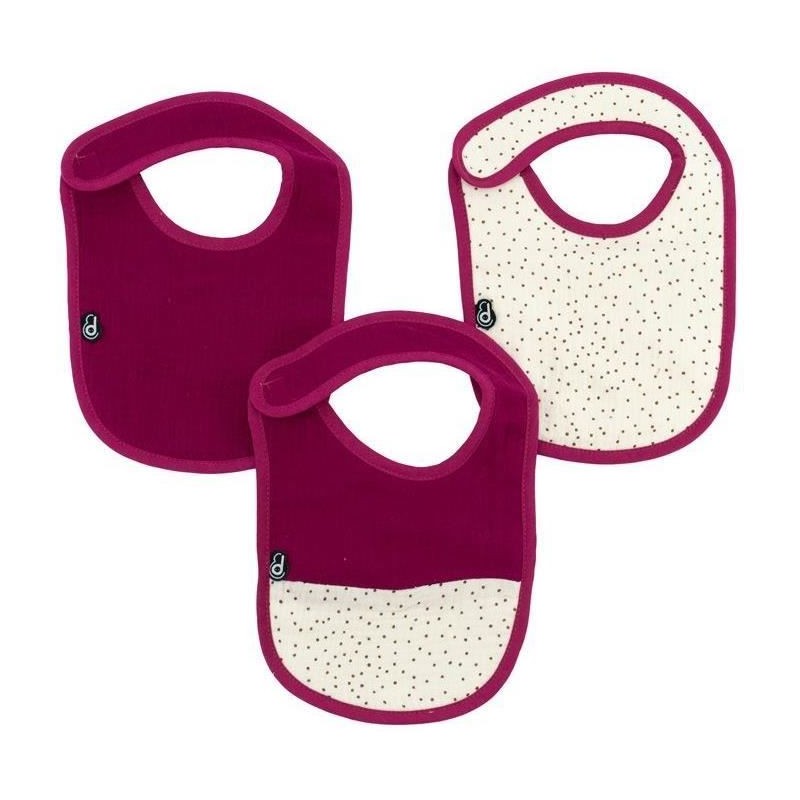 Lot x3 bavoirs - DOMIVA - 6-12 mois - Gaze de coton - Grenadine Lot x3 bavoirs - DOMIVA - 6-12 mois - Gaze de coton - Grenadine