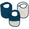 Lot x3 bavoirs - DOMIVA - 0-6 mois - Gaze de coton - Indigo