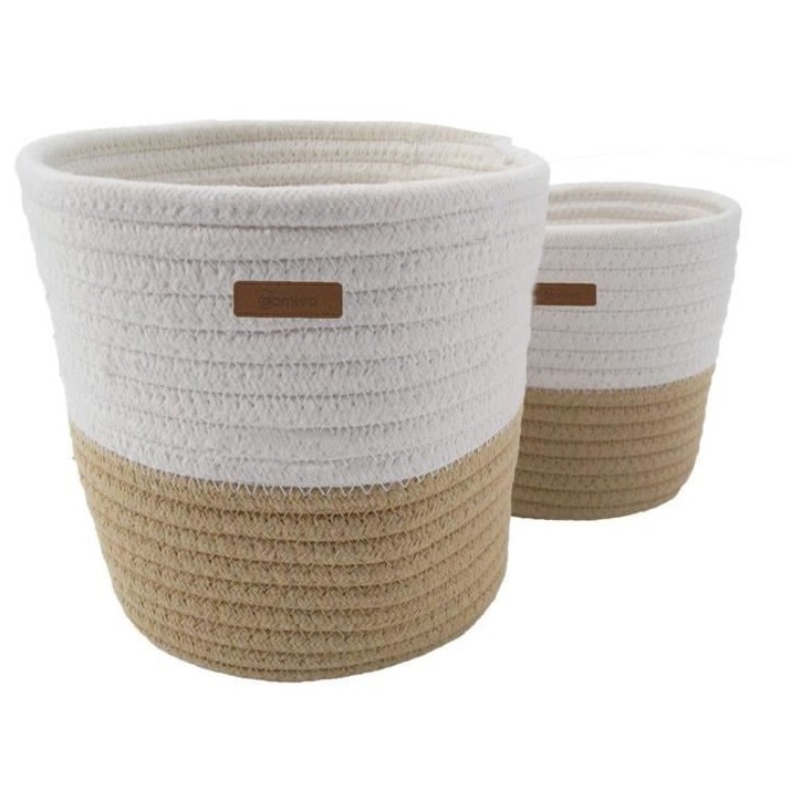 Paniers de rangement - DOMIVA - Honey Moon - Coton tressé Paniers de rangement - DOMIVA - Honey Moon - Coton tressé