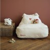 Pouf - DOMIVA - Honey Moon - Velours côtelé - Doux et moelleux - Ore