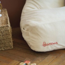 Pouf - DOMIVA - Honey Moon - Velours côtelé - Doux et moelleux - Ore