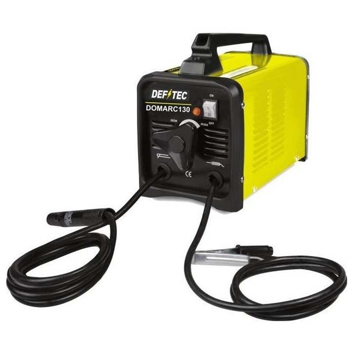 Poste a souder shunt MMA 130 A DEFITEC - DOMARC130 - Electrode enrobée - 2-3 mm - Jaune