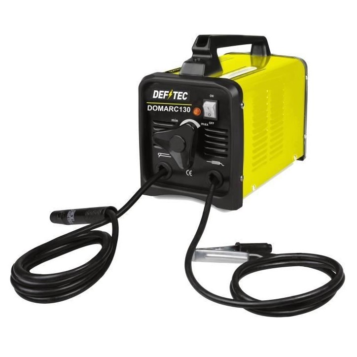 Poste a souder shunt MMA 130 A DEFITEC - DOMARC130 - Electrode enrobée - 2-3 mm - Jaune