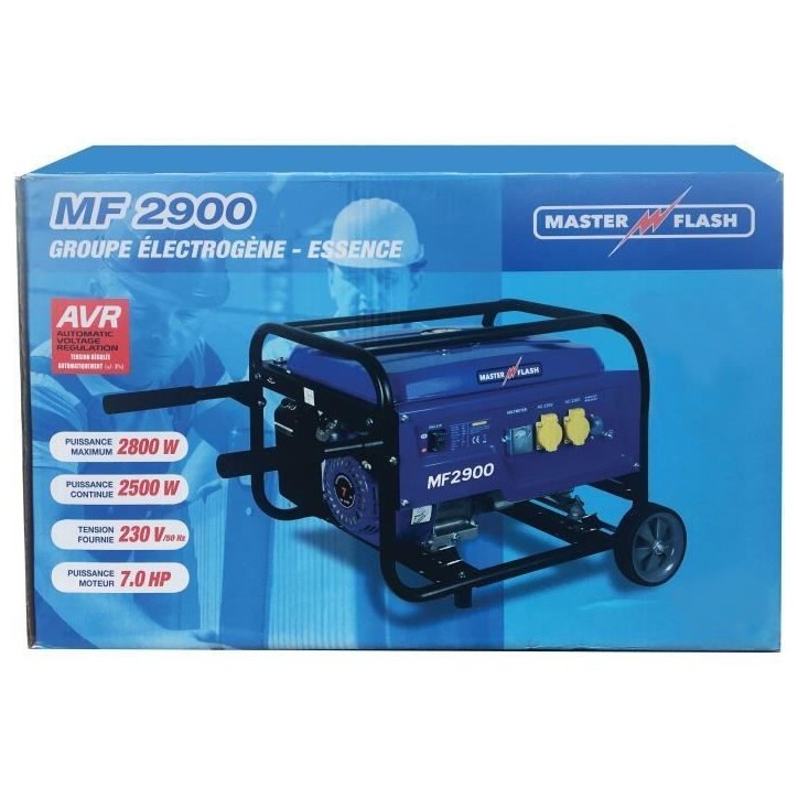 Groupe électrogene essence AVR 2900 W / 2500 W Groupe électrogene essence AVR 2900 W / 2500 W