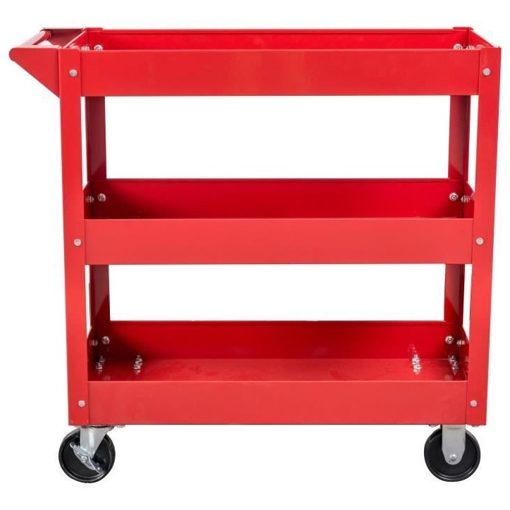 Servante d'atelier 3 plateaux sur roues - DOMAC - Rouge