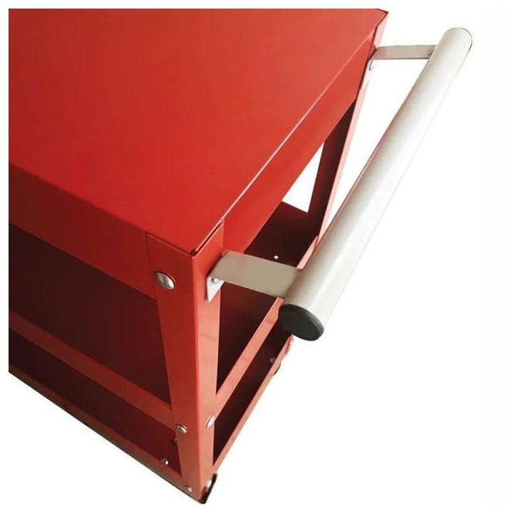 Servante d'atelier 3 plateaux sur roues - DOMAC - Rouge