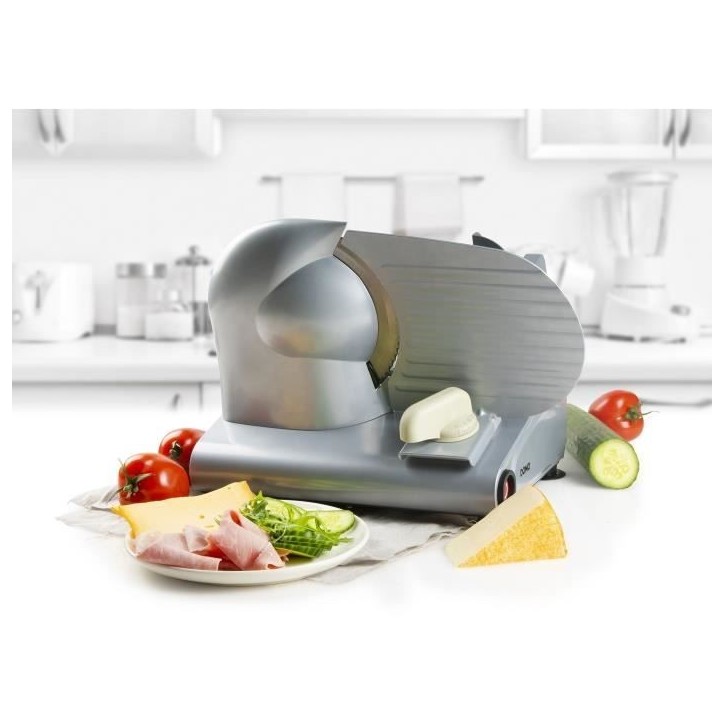 Trancheuse électrique - DOMO - DO521S - 150 W - Ø19 cm - Gris Trancheuse électrique - DOMO - DO521S - 150 W - Ø19 cm - Gris