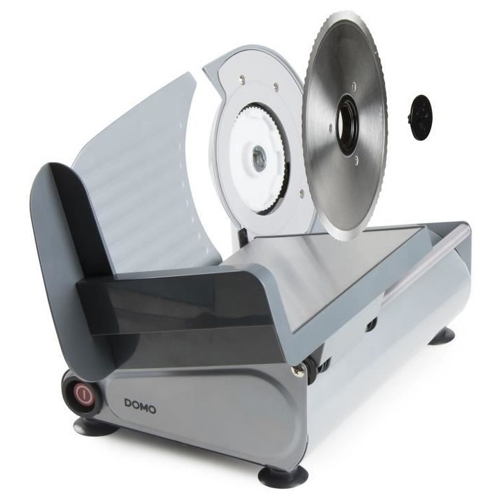 Trancheuse électrique - DOMO - DO521S - 150 W - Ø19 cm - Gris Trancheuse électrique - DOMO - DO521S - 150 W - Ø19 cm - Gris