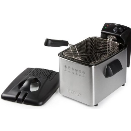 Friteuse - DOMO - 4L - 3000W - Température variable - Puissance élec