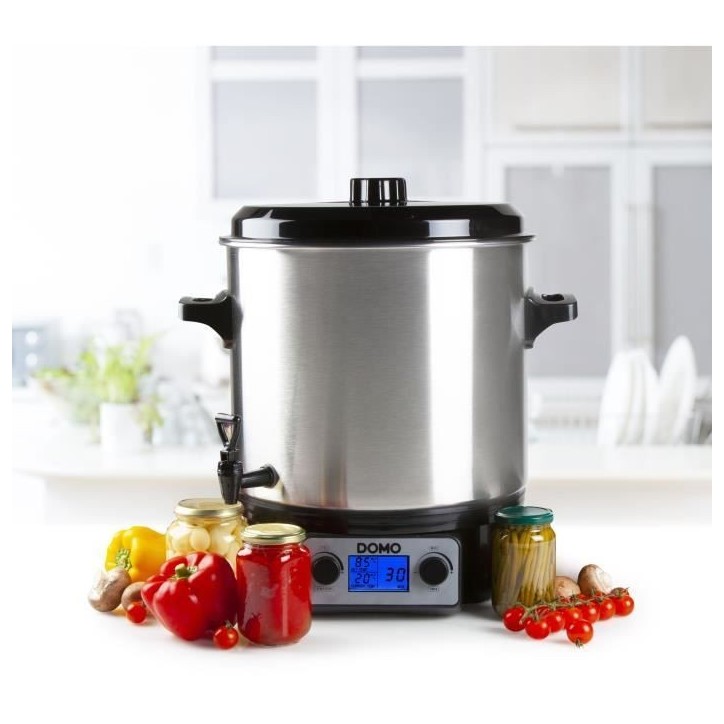 Stérilisateur de bocaux - DOMO - DO42325PC - 27 litres - 2000 W Stérilisateur de bocaux - DOMO - DO42325PC - 27 litres - 2000 W