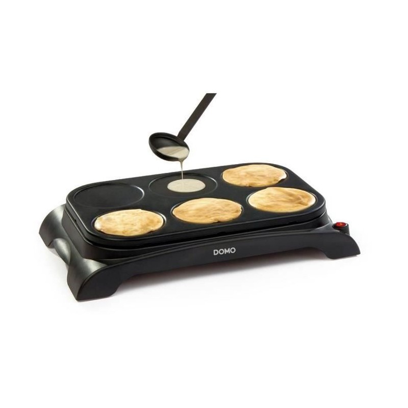 Crepiere DOMO Family Crepes - DO8709P - 6 personnes - Revetement Antia Crepiere DOMO Family Crepes - DO8709P - 6 personnes - Revetement Antia