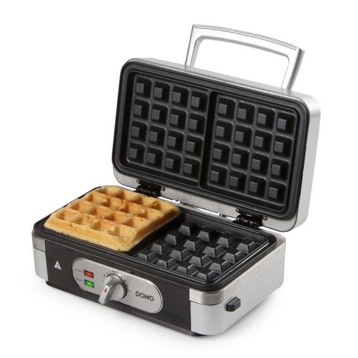 Gaufrier multifonction DOMO DO9136C - Inox - 1000W - 3 jeux de plaques Gaufrier multifonction DOMO DO9136C - Inox - 1000W - 3 jeux de plaques