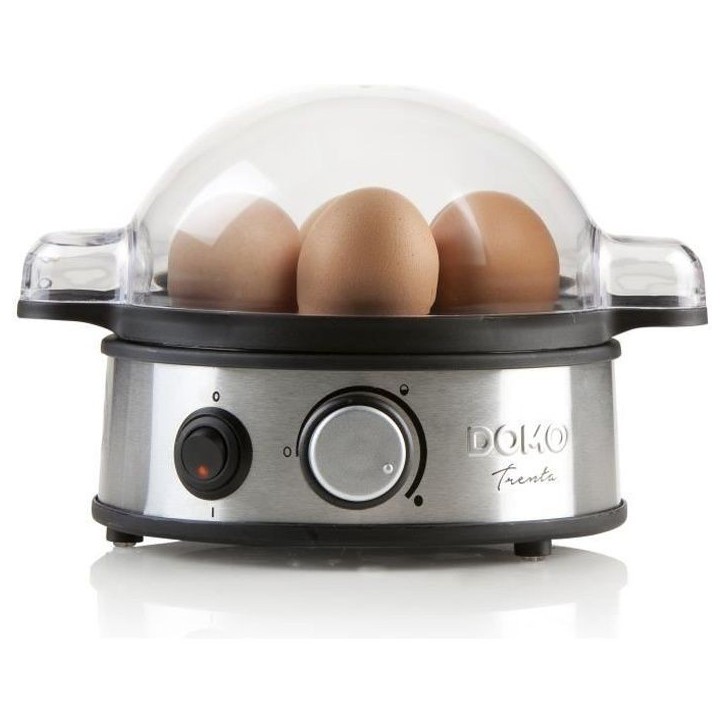 Cuiseur a oeufs DOMO - 400W DO9142EK - Indicateurs - Acier inoxydable - Jusqu'a 7 oeufs Cuiseur a oeufs DOMO - 400W DO9142EK - Indicateurs - Acier inoxydable - Jusqu'a 7 oeufs