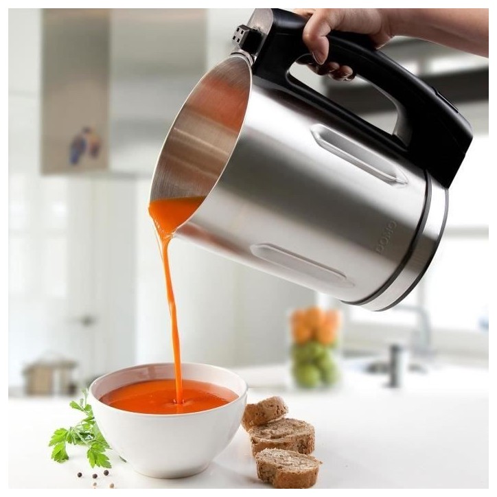 Blender chauffant DOMO - noir - 1,6L – 3 programmes - 1000 Watt - DO498BL Blender chauffant DOMO - noir - 1,6L – 3 programmes - 1000 Watt - DO498BL