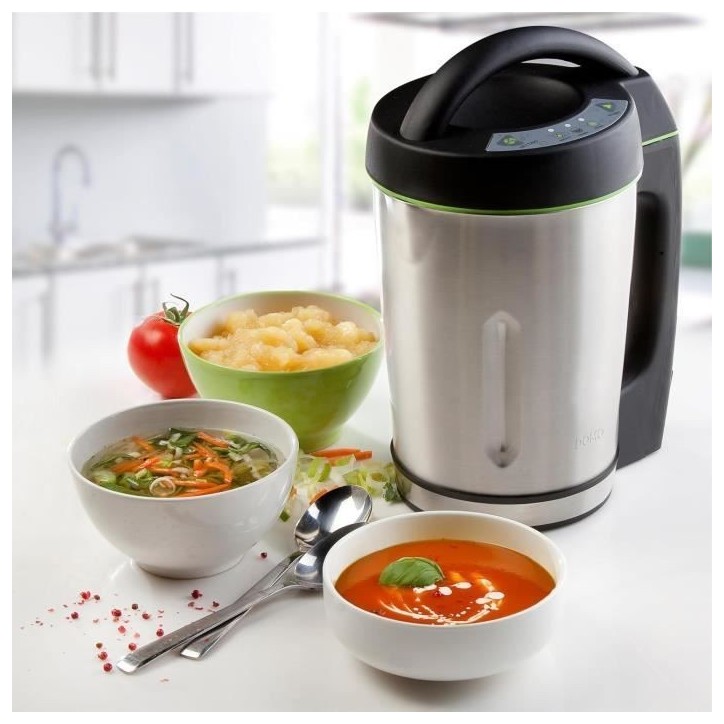 Blender chauffant DOMO - noir - 1,6L – 3 programmes - 1000 Watt - DO498BL Blender chauffant DOMO - noir - 1,6L – 3 programmes - 1000 Watt - DO498BL