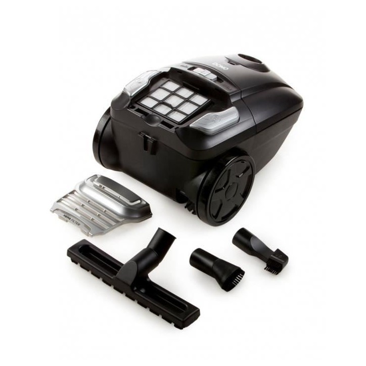 DOMO DO7285S Aspirateur traîneau avec sac - 700W - 69 dB - A - Gris DOMO DO7285S Aspirateur traîneau avec sac - 700W - 69 dB - A - Gris